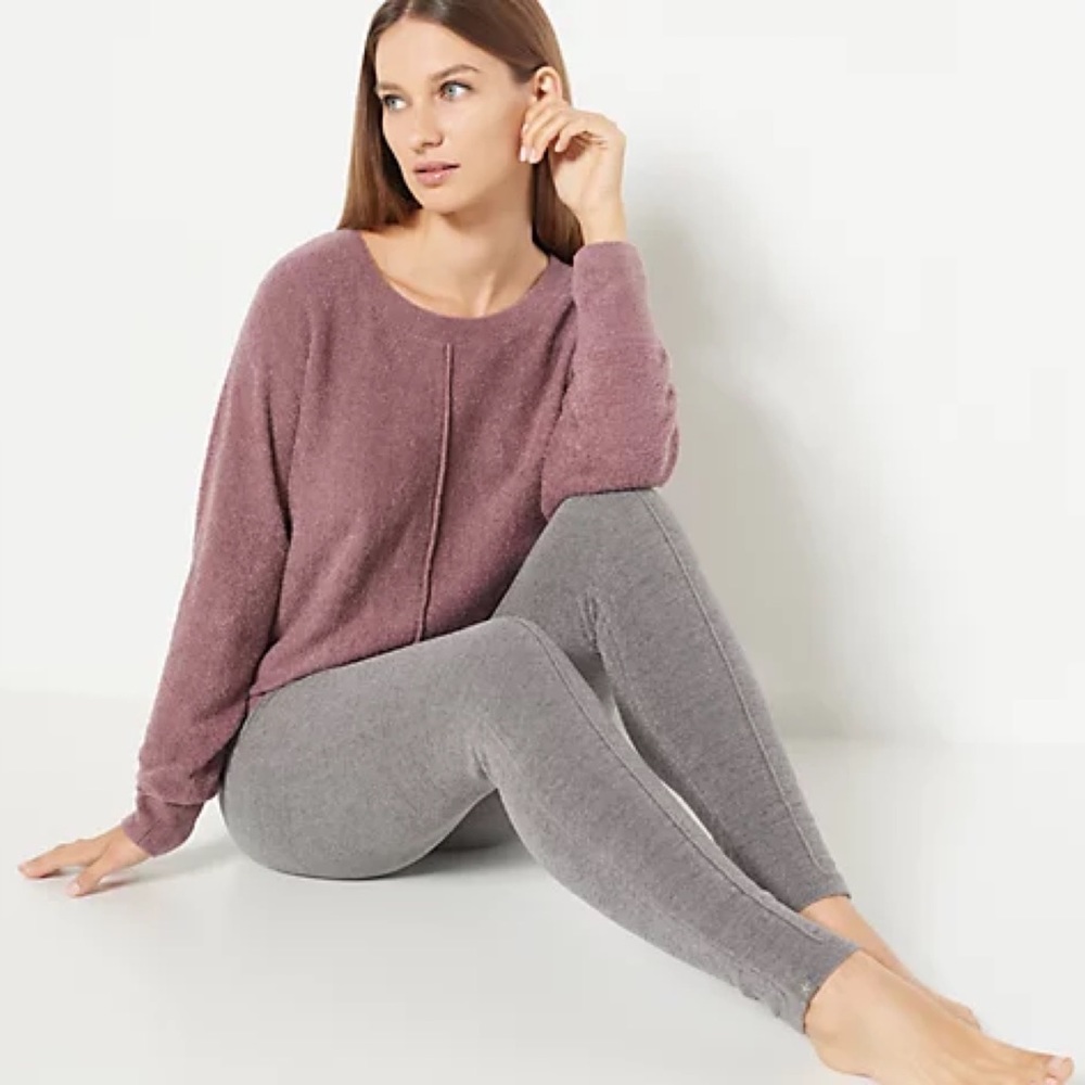 Barefoot Dreams Cozychic Lite Seamed Dolman Pullover Sweater